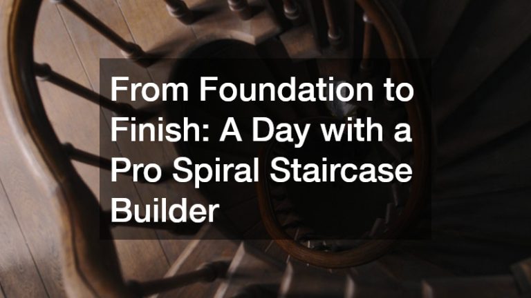 From Foundation to Finish  A Day with a Pro Spiral Staircase Builder
