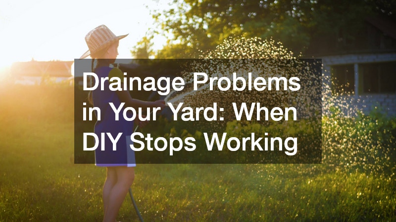 Drainage Problems in Your Yard: When DIY Stops Working