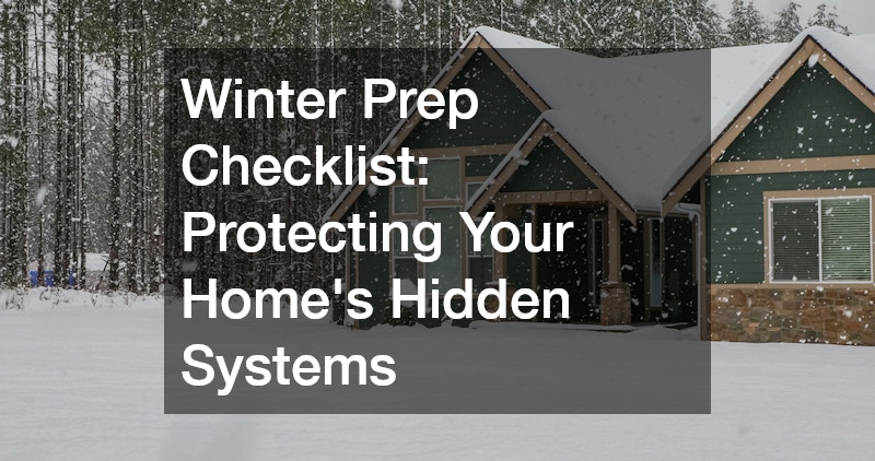 Winter Prep Checklist: Protecting Your Home’s Hidden Systems