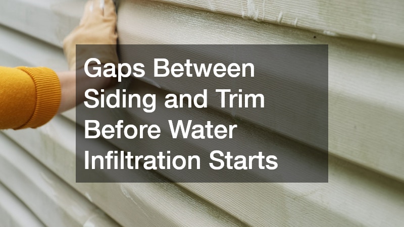 Gaps Between Siding and Trim Before Water Infiltration Starts