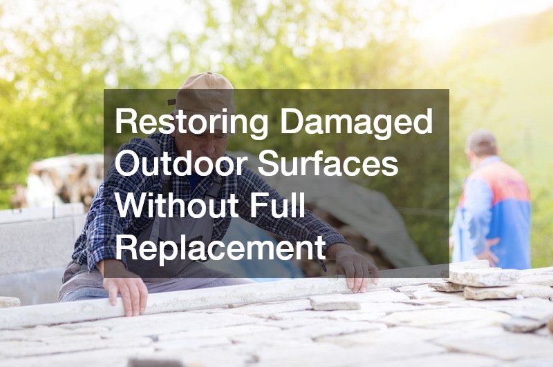 Restoring Damaged Outdoor Surfaces Without Full Replacement