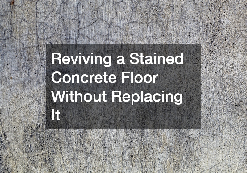 Reviving a Stained Concrete Floor Without Replacing It