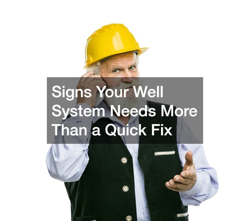 Signs Your Well System Needs More Than a Quick Fix